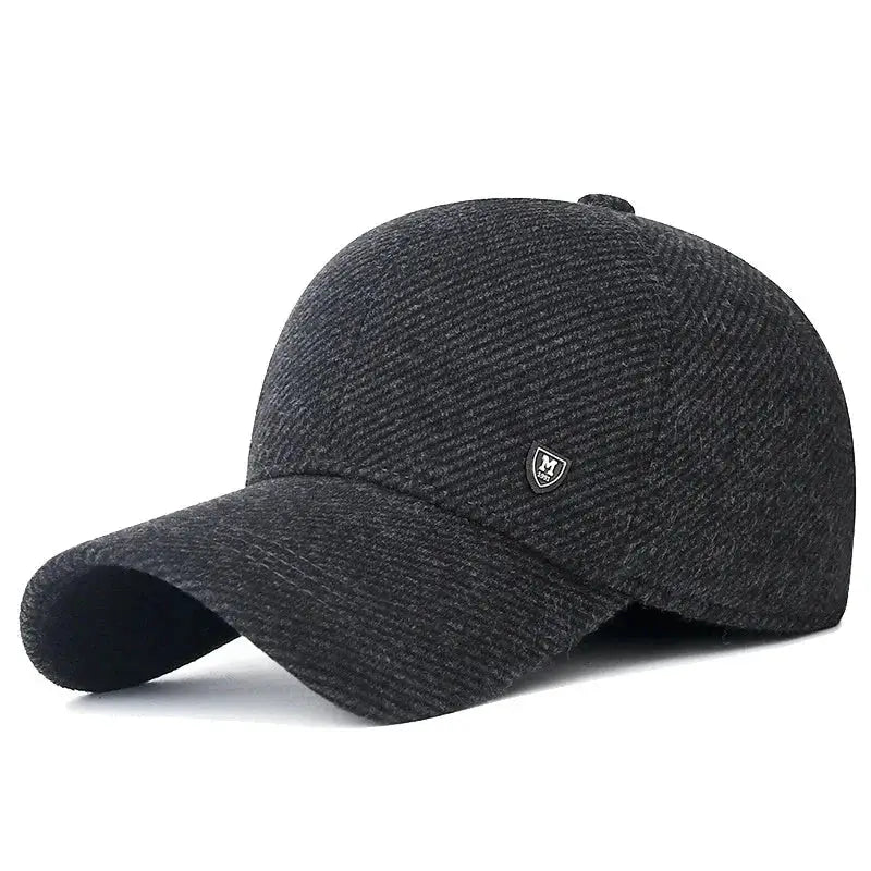 Casquette hiver pour homme gris foncé