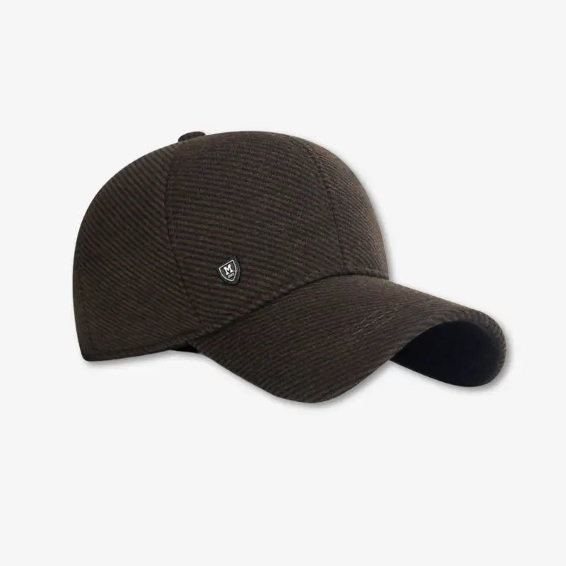 Casquette hiver pour homme marron foncé