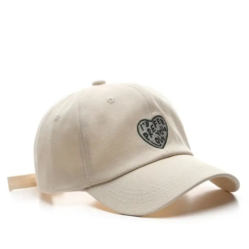 Casquette i’d prefer your love beige