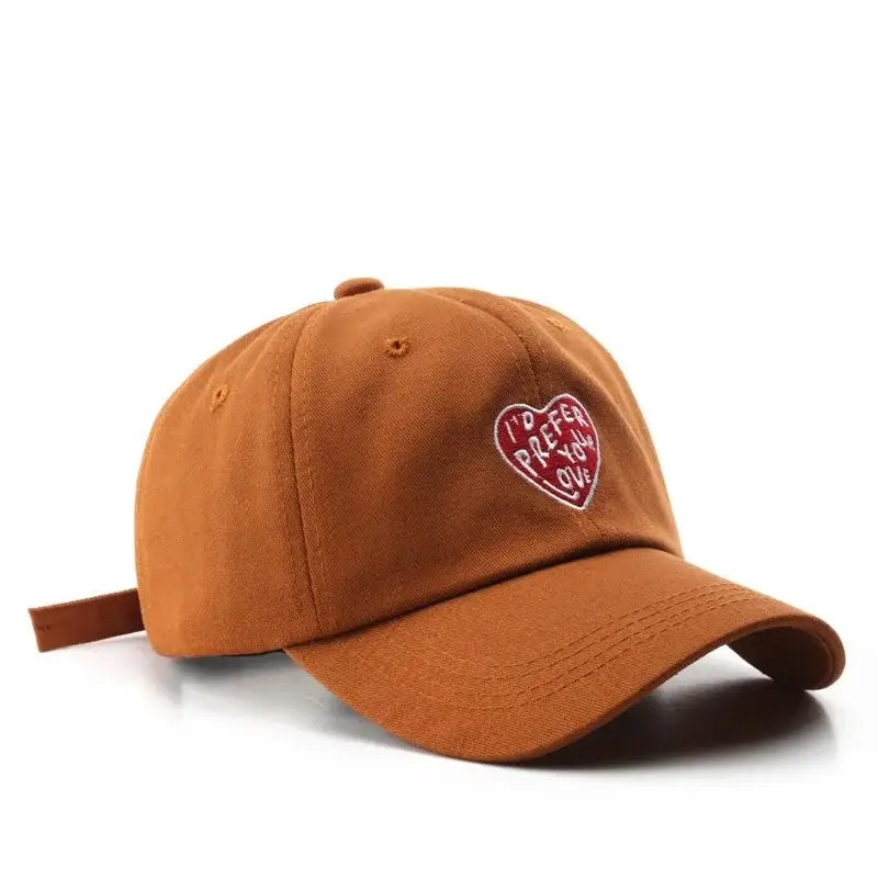 Casquette i’d prefer your love orange