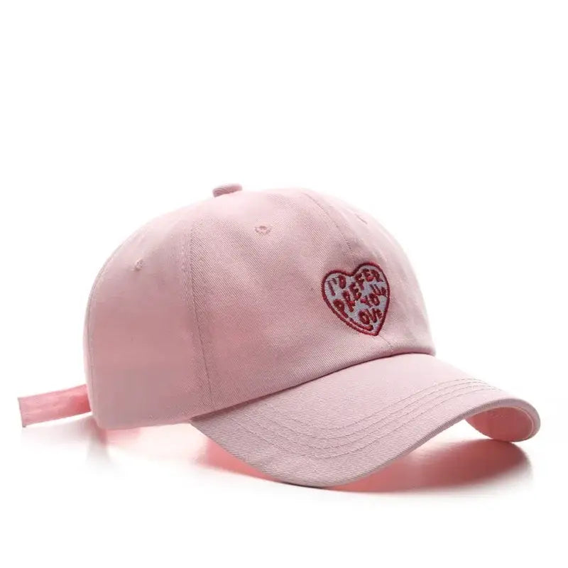 Casquette i’d prefer your love rose