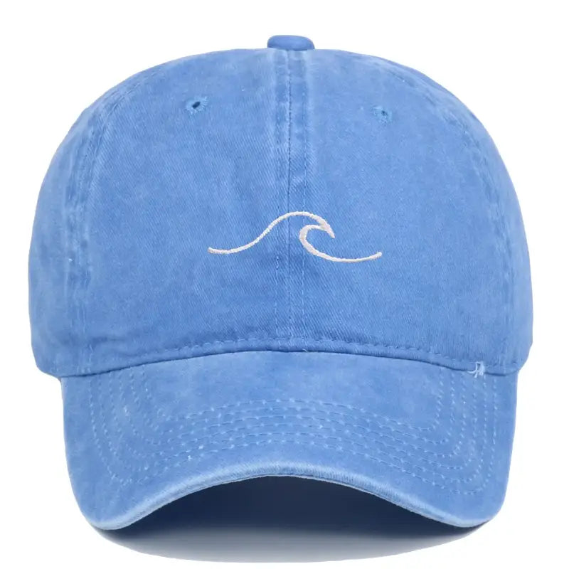 Casquette la vague bleu clair