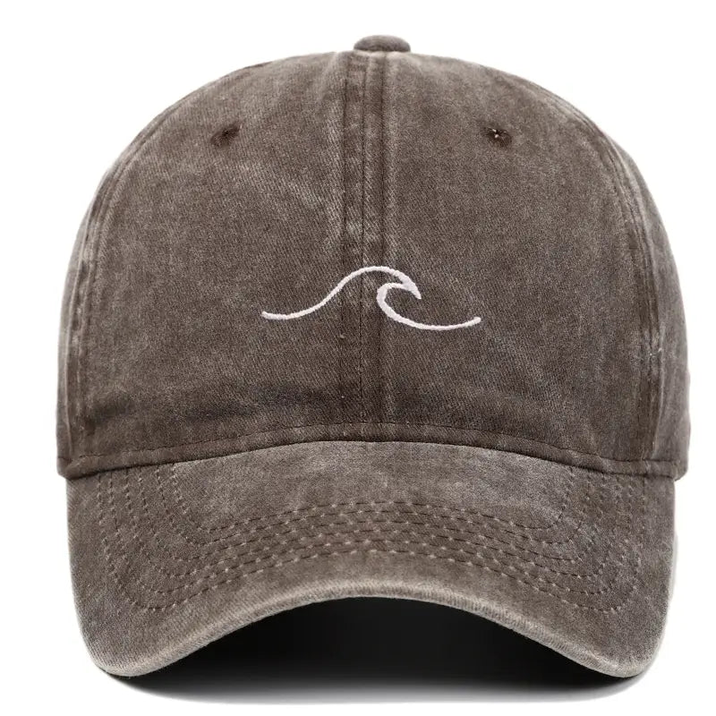 Casquette la vague marron