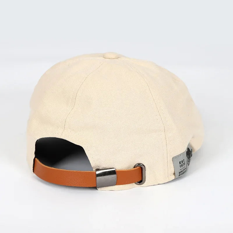 Casquette plate coton sangle réglable