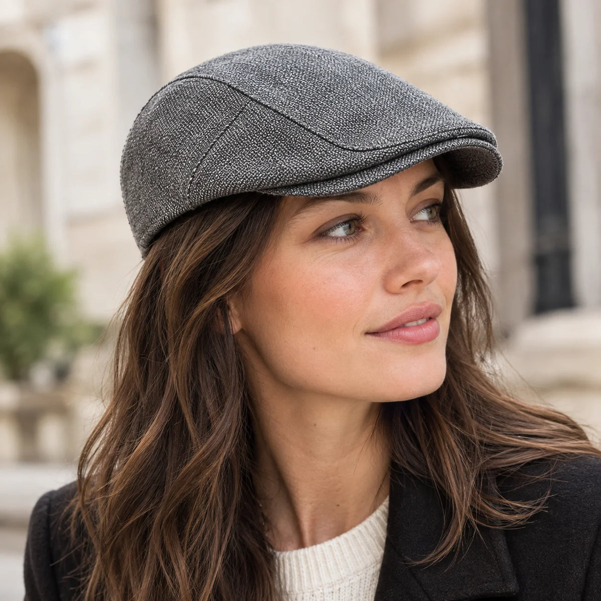 Casquette plate en lin