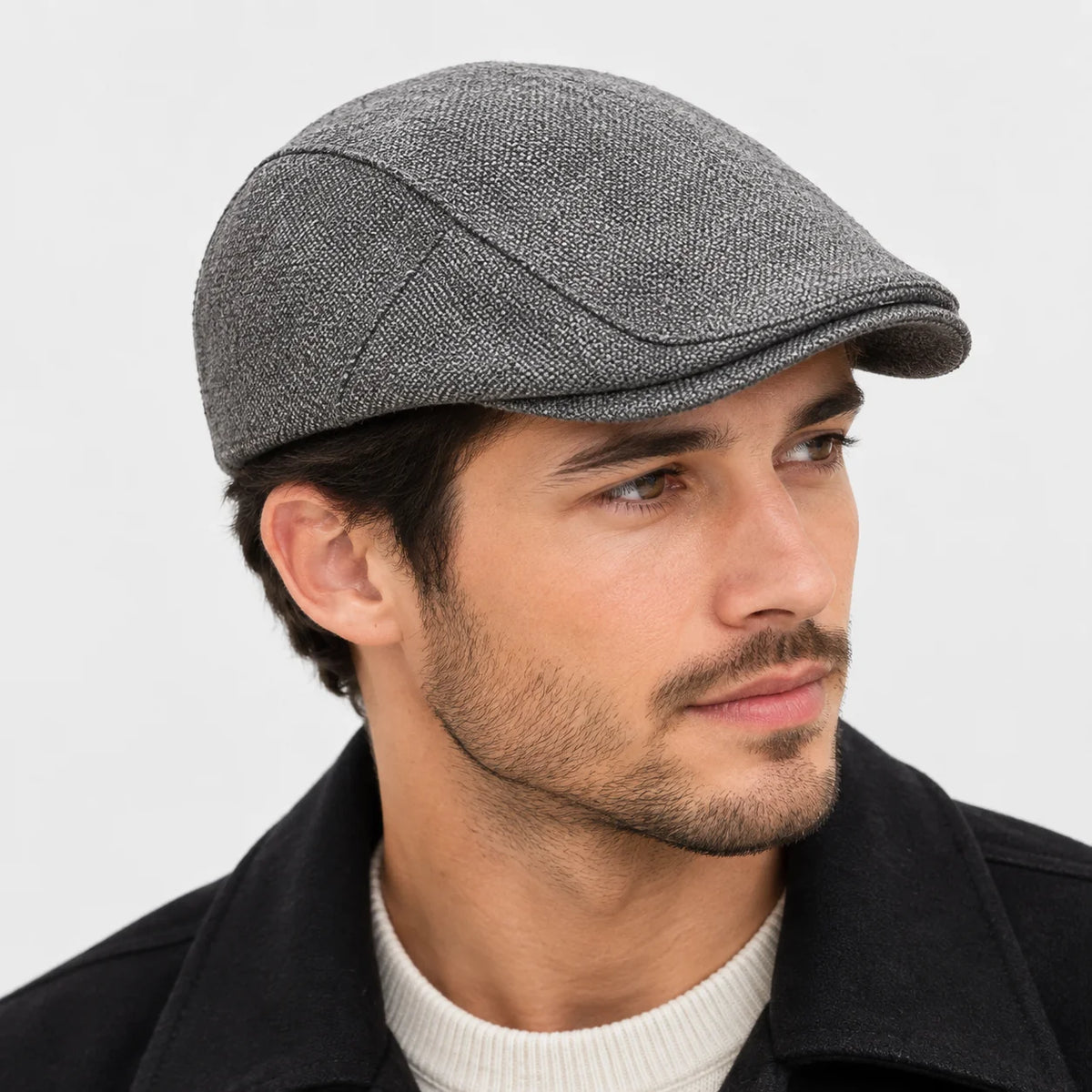 Casquette plate en lin