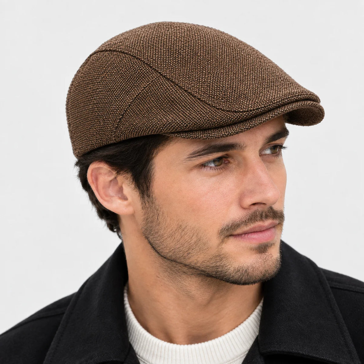 Casquette plate en lin