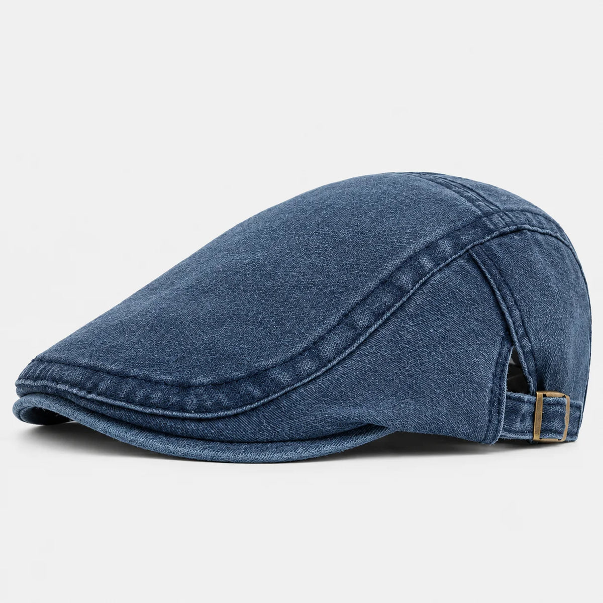 Casquette plate homme en coton délavé