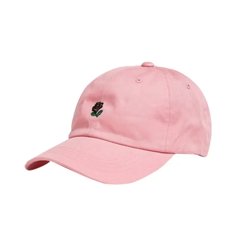 Casquette rose brodé rose