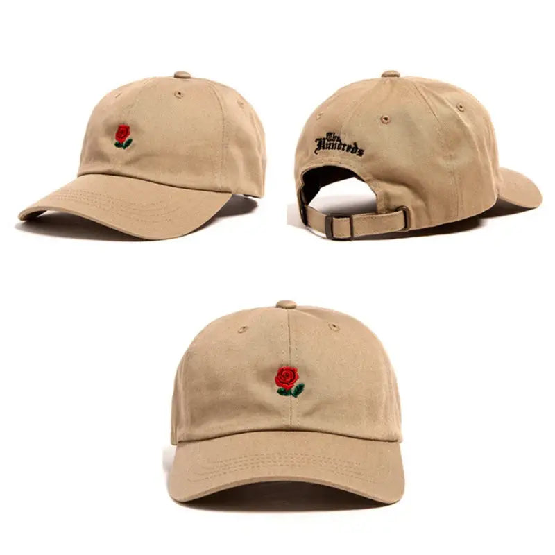 Casquette rose brodé