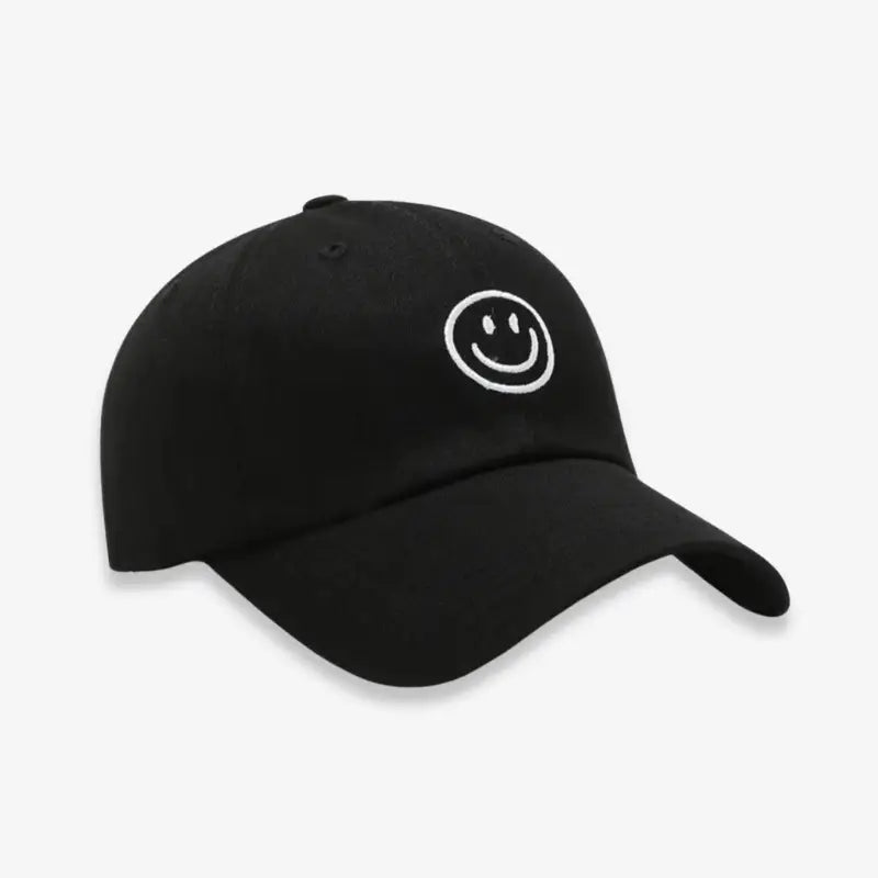 Casquette smiley black