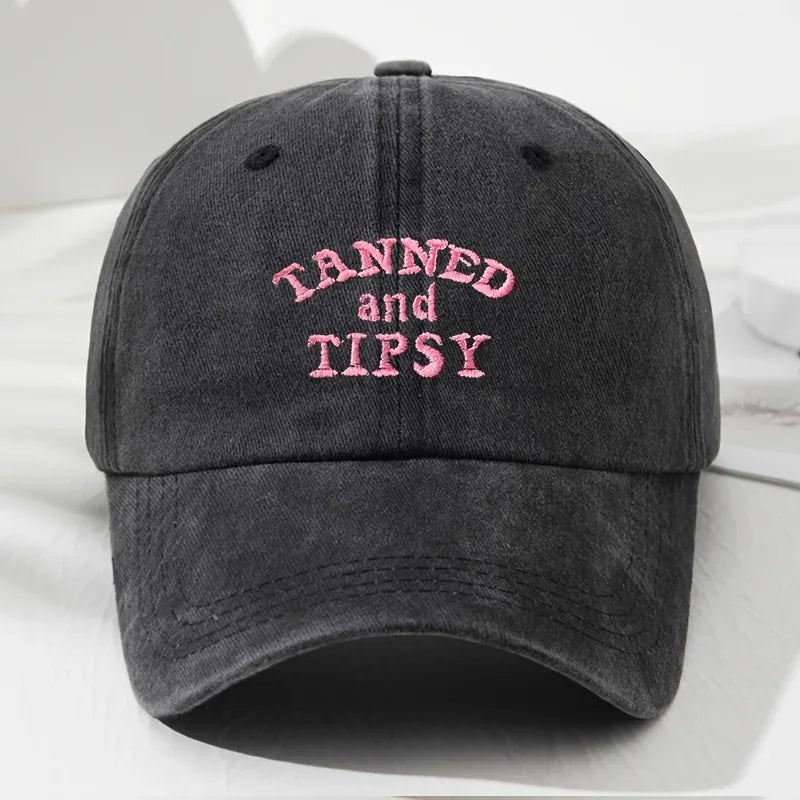 Casquette tanned and tipsy noir