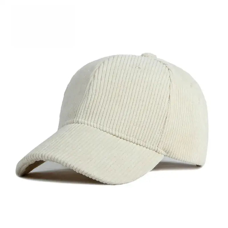 Casquette velours femme blanc