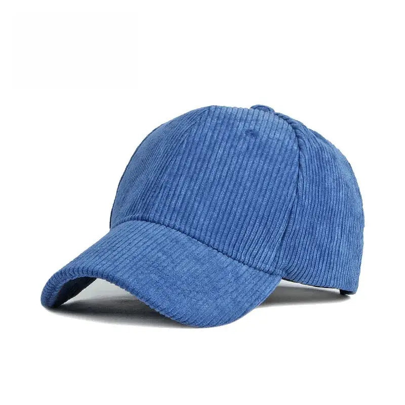 Casquette velours femme bleu