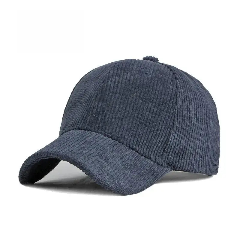 Casquette velours femme bleu foncé