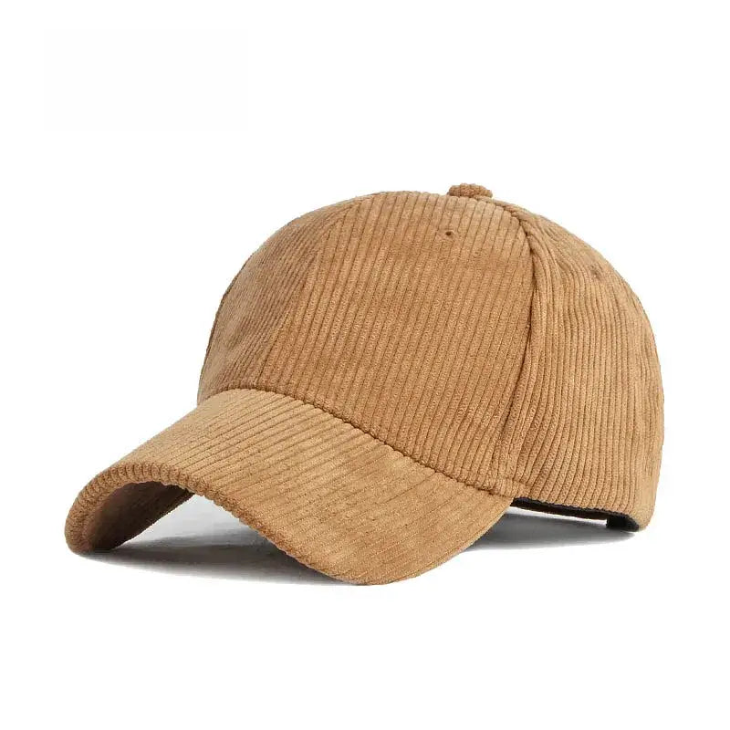 Casquette velours femme marron