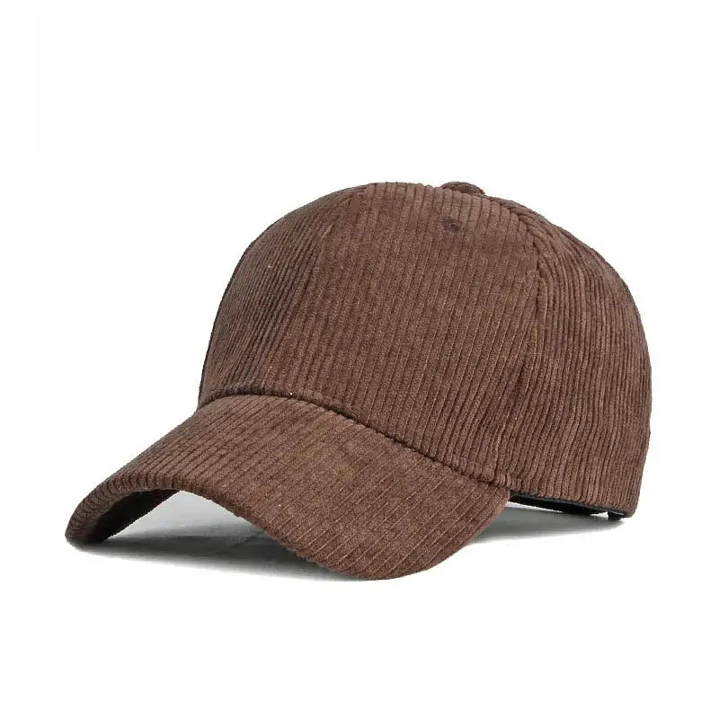 Casquette velours femme marron foncé