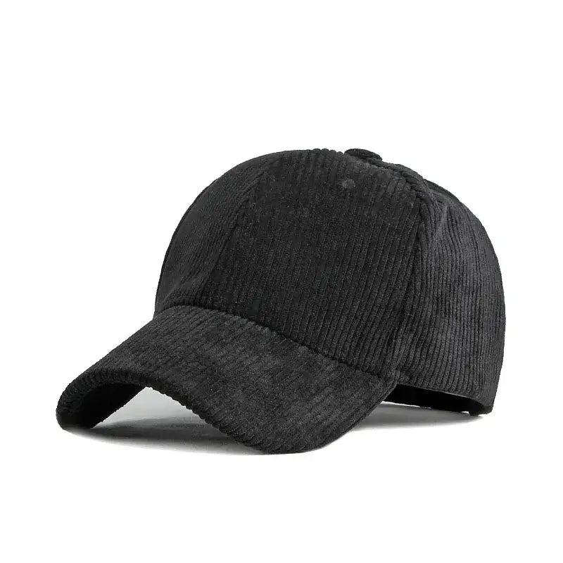 Casquette velours femme noir