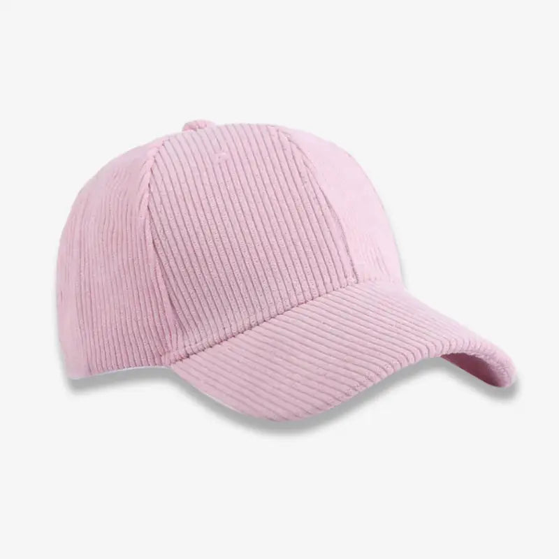 Casquette velours femme rose