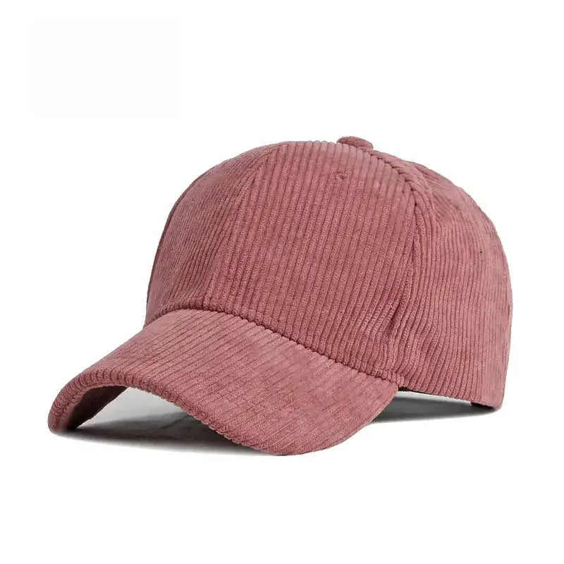 Casquette velours femme rose foncé