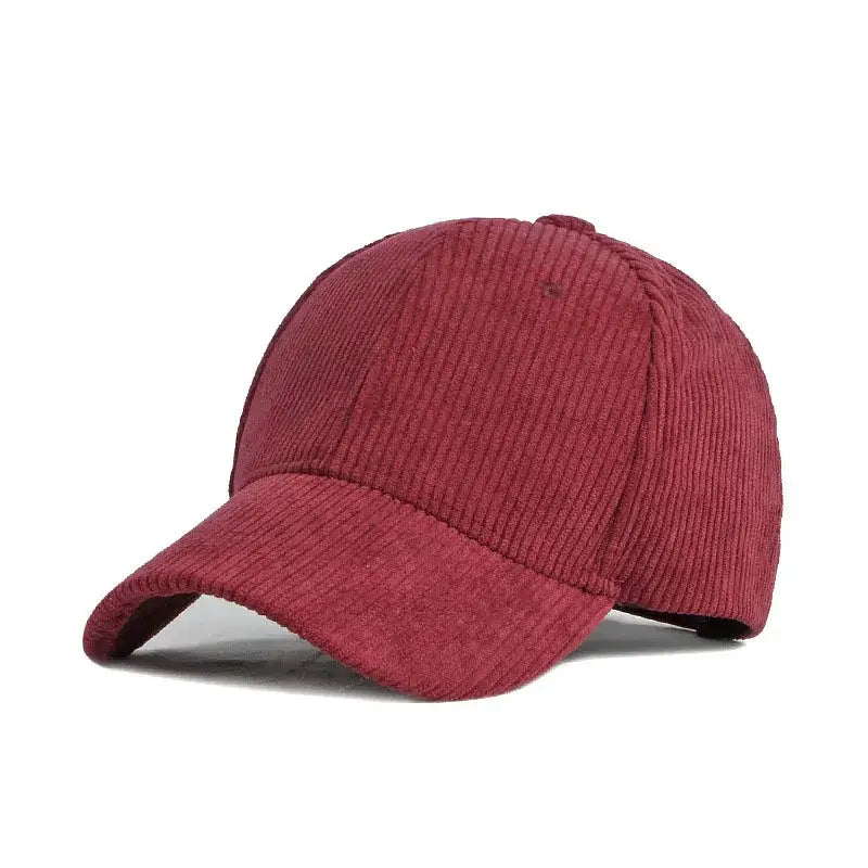 Casquette velours femme rouge