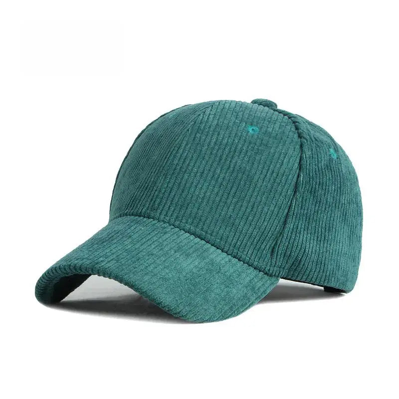 Casquette velours femme vert