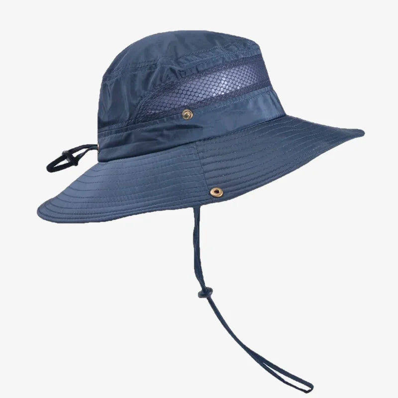 Chapeau aventurier bleu