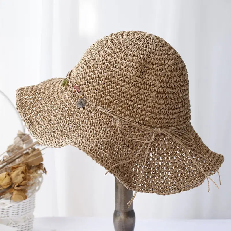 Chapeau de plage en paille