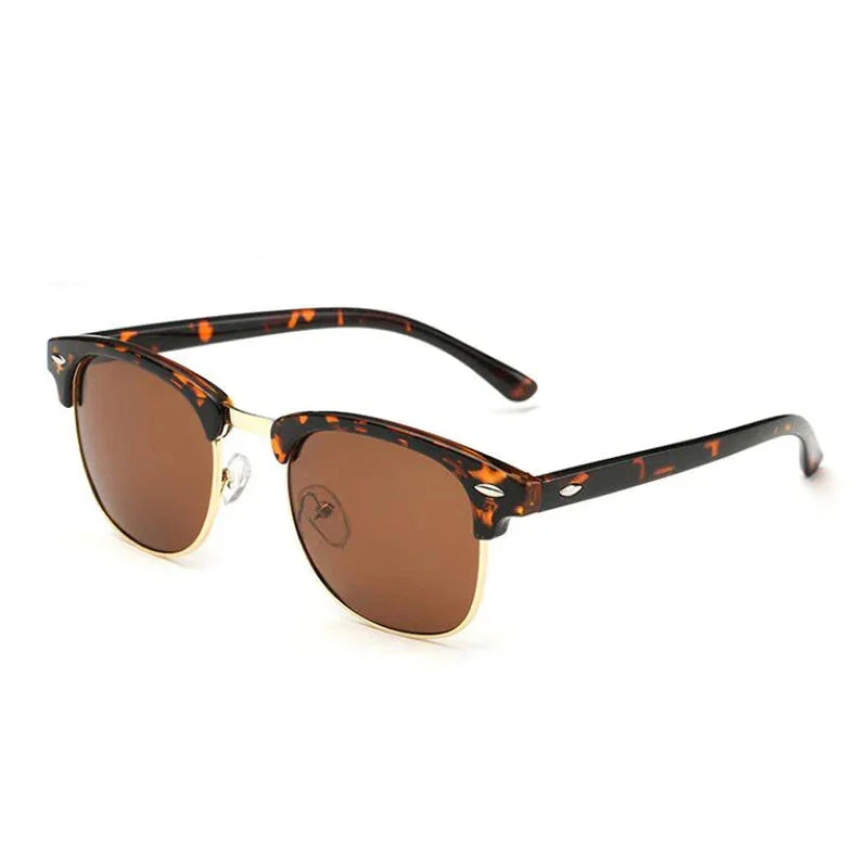 Lunette de soleil vintage homme léopard