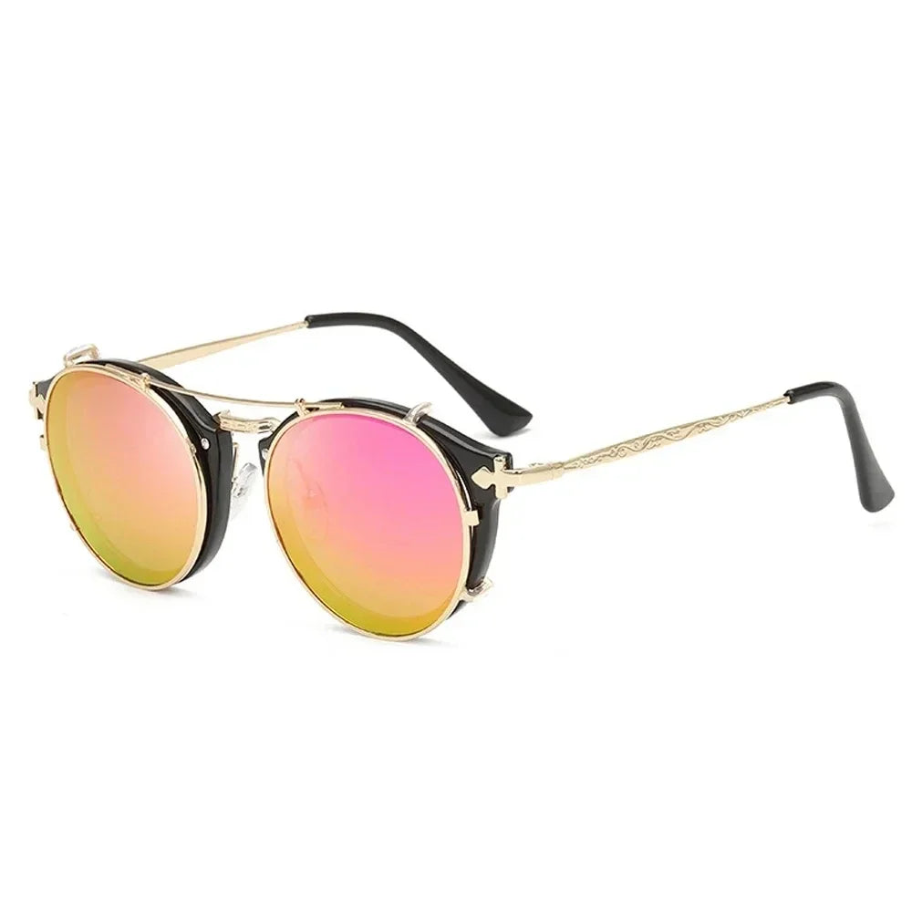 Lunette de soleil vintage noir violet