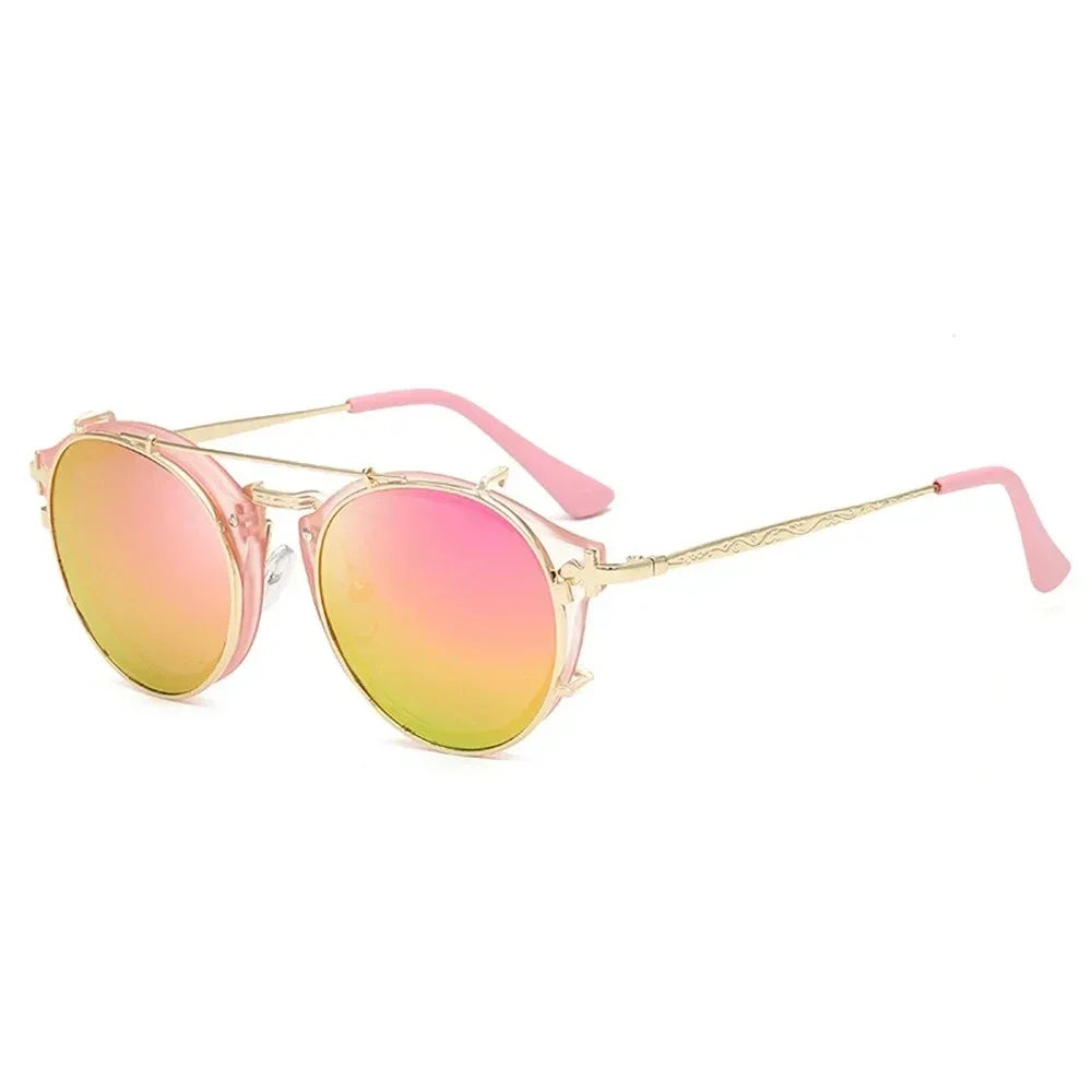 Lunette de soleil vintage rose violet