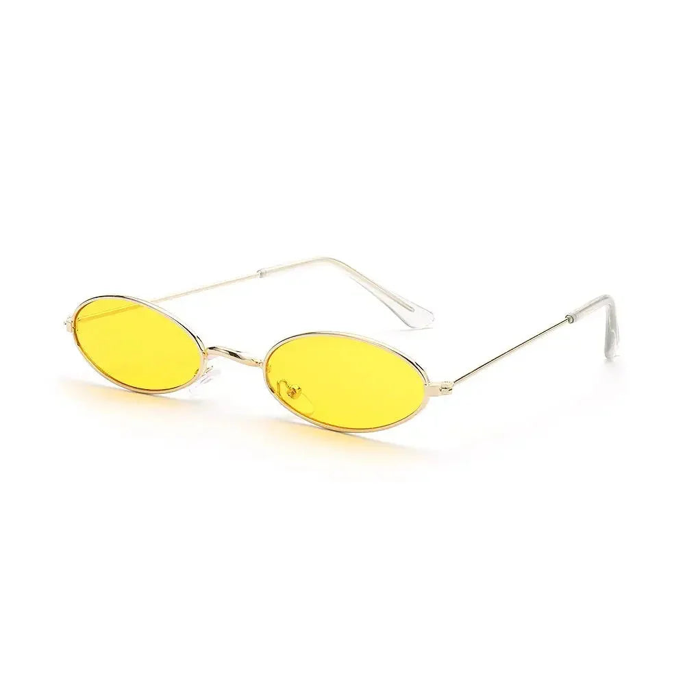 Lunettes de soleil ovales jaune