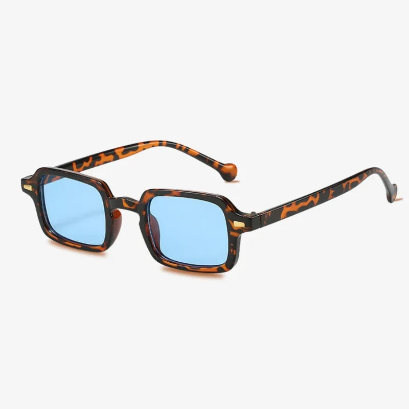 Lunettes de soleil rectangulaires bleu ciel