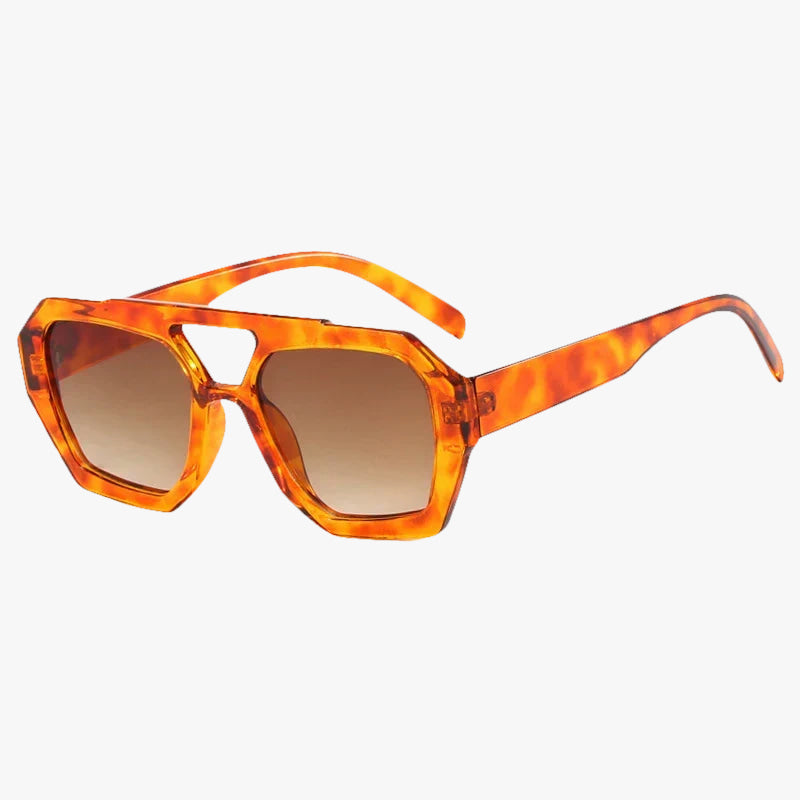 Lunettes de soleil rétro vintage orange