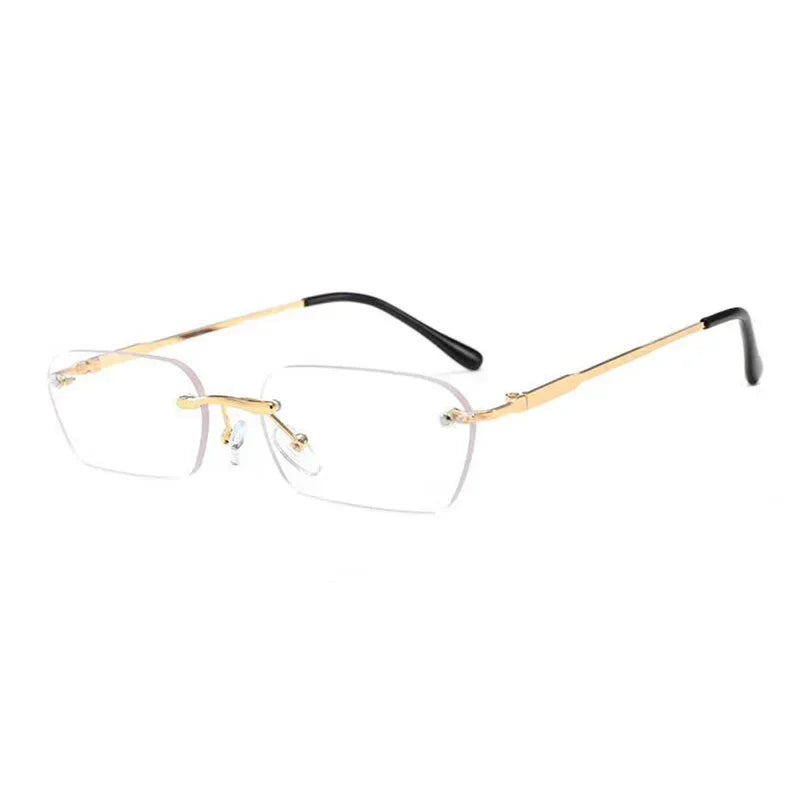 Lunettes de soleil transparentes or