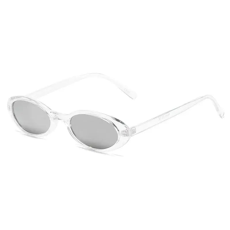 Petites lunettes de soleil ovales gris