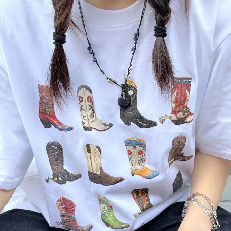 T - shirt boot western