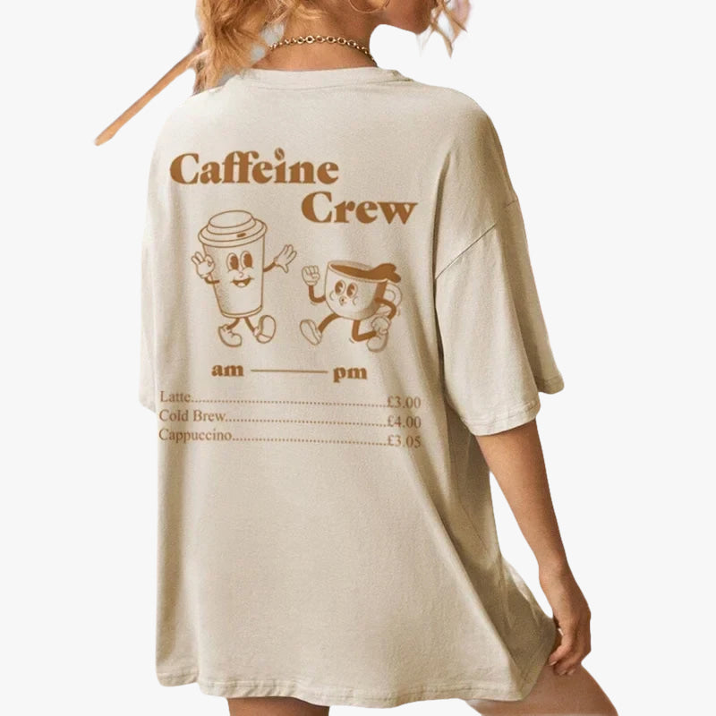 T-shirt caffeine crew