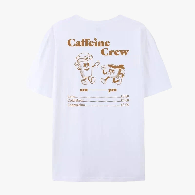 T-shirt caffeine crew blanc / xs