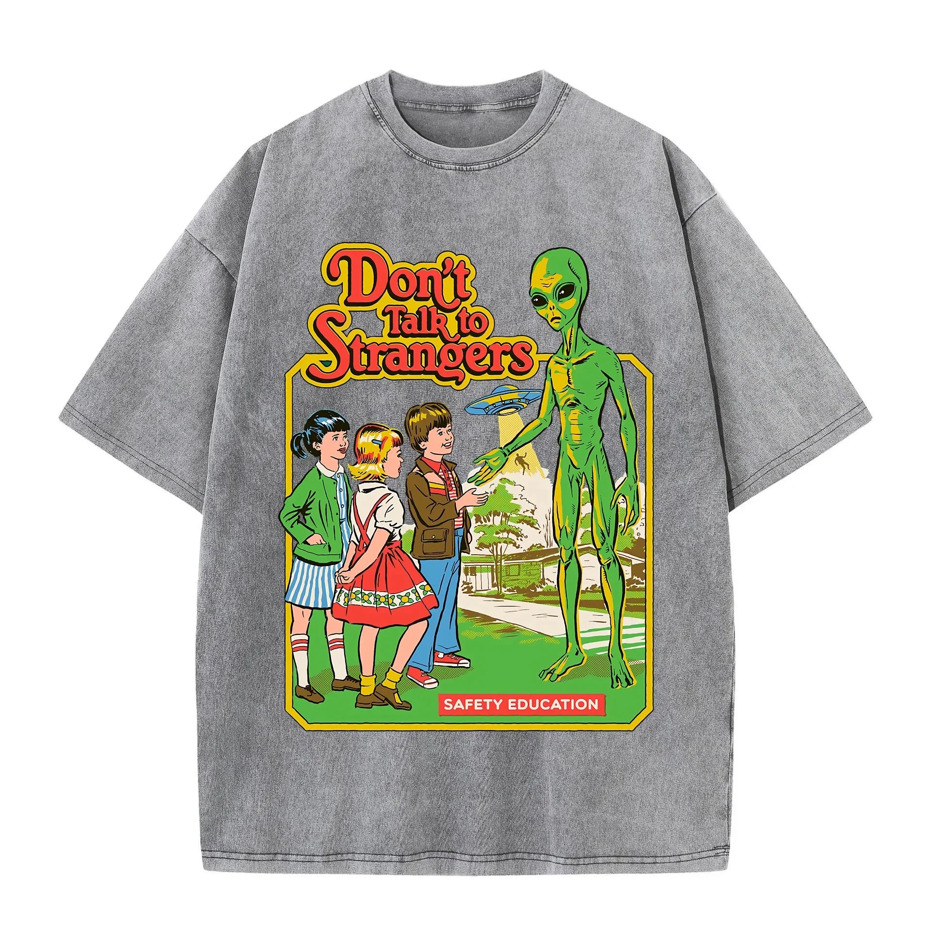 T-shirt don’t talk to strangers gris / xs