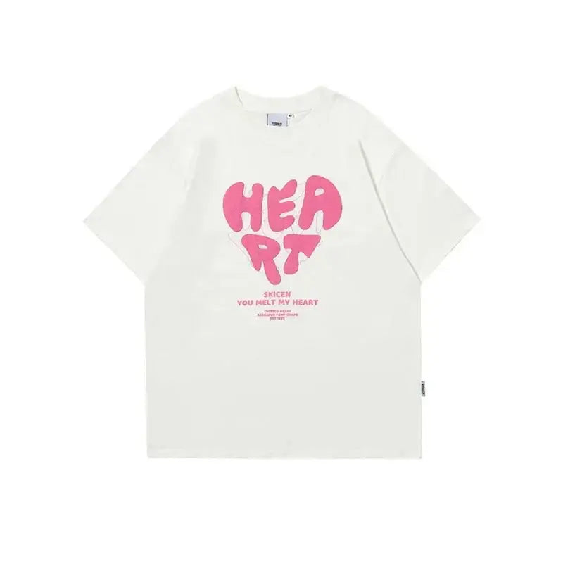 T - shirt heart blanc / xxl