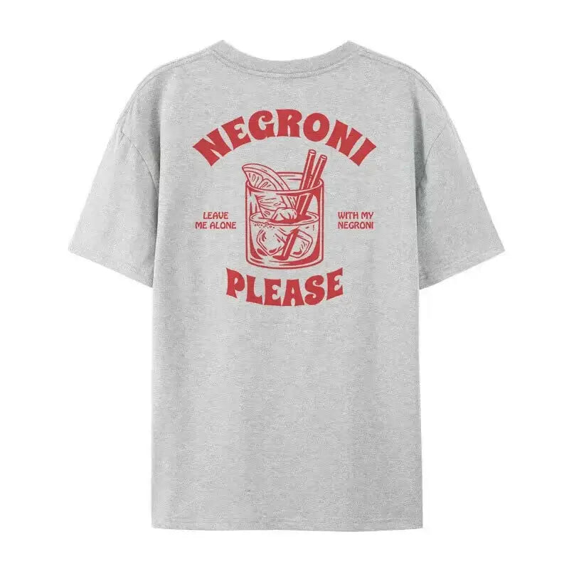 T - shirt negroni please gris / xl