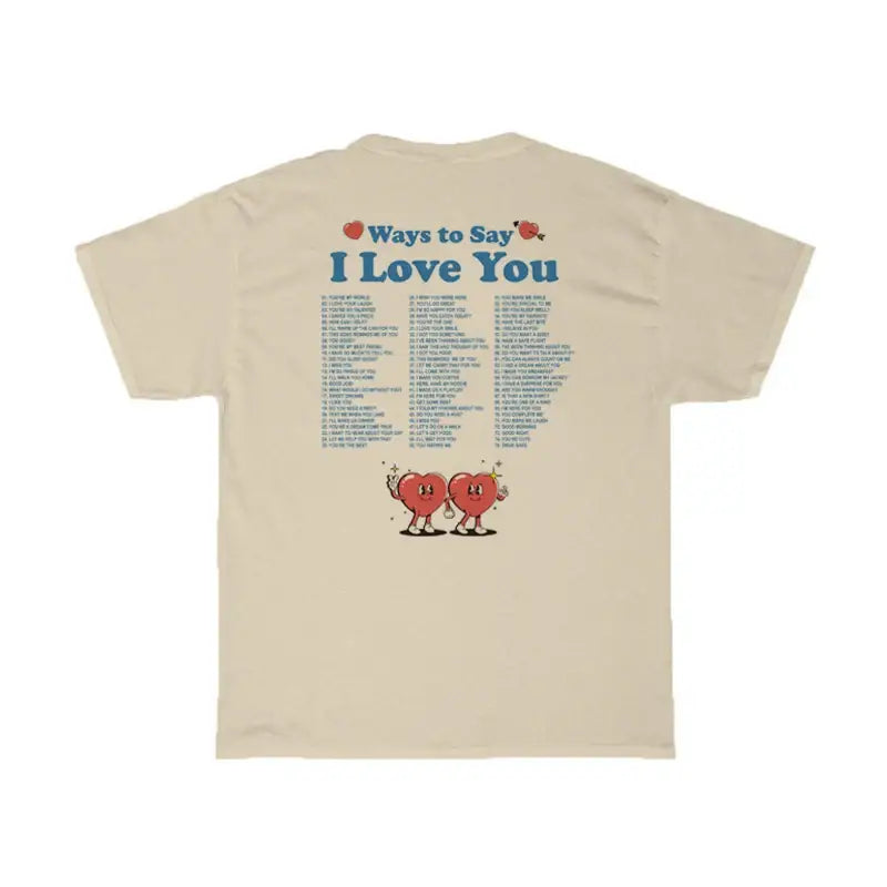 T - shirt oversize i love you beige / xxl