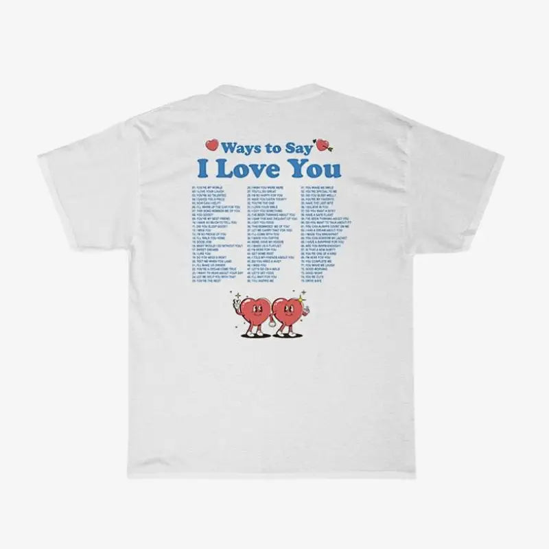 T - shirt oversize i love you blanc / xxl