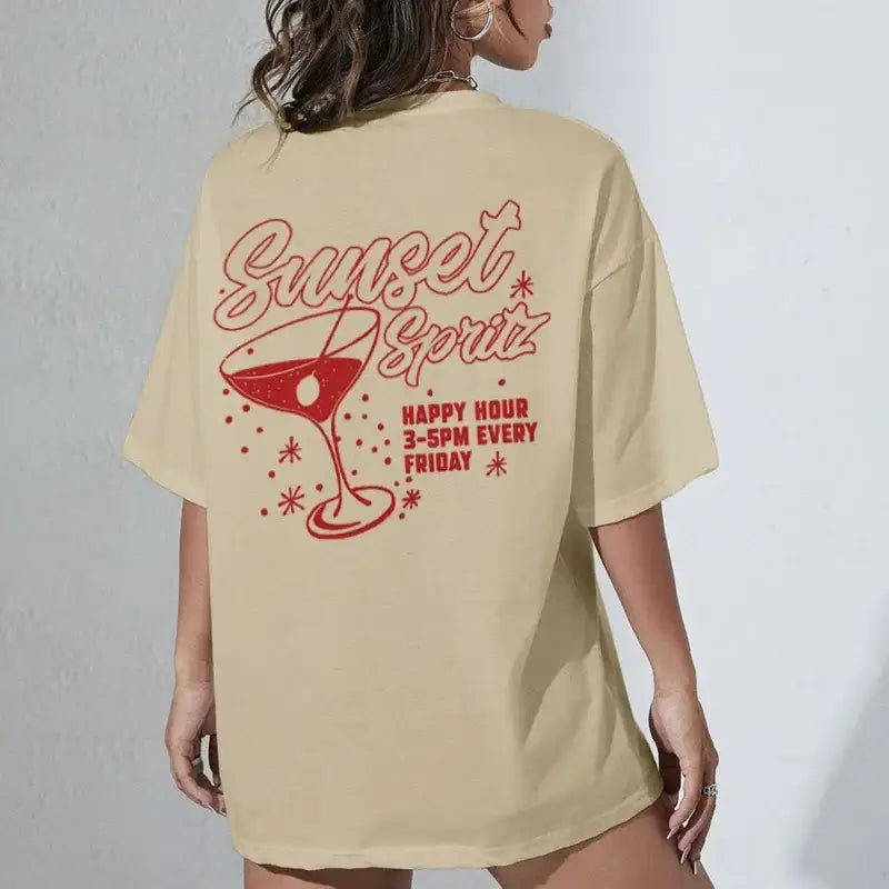 T - shirt sunset spritz