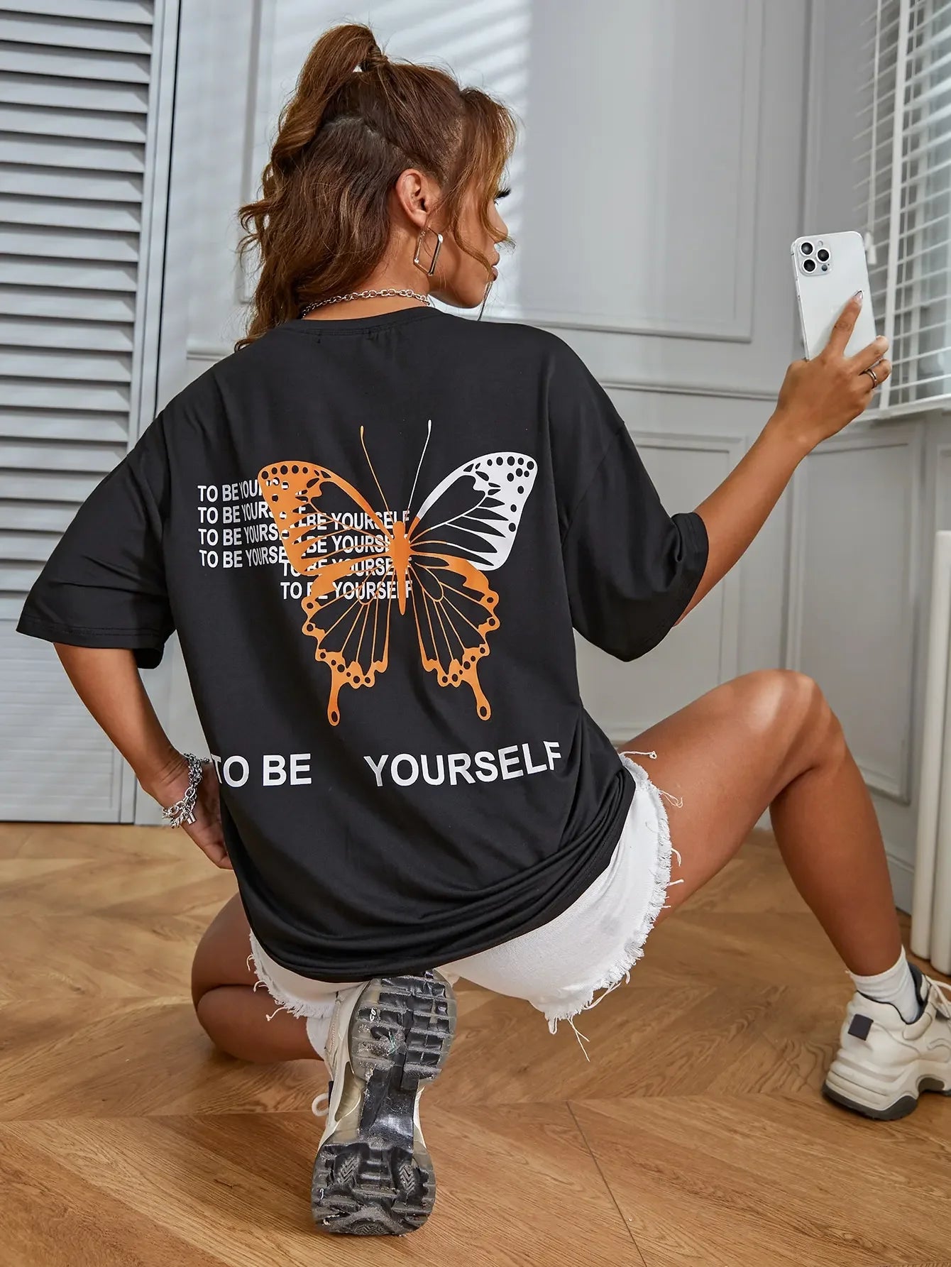 T-shirt to be yourself noir / s