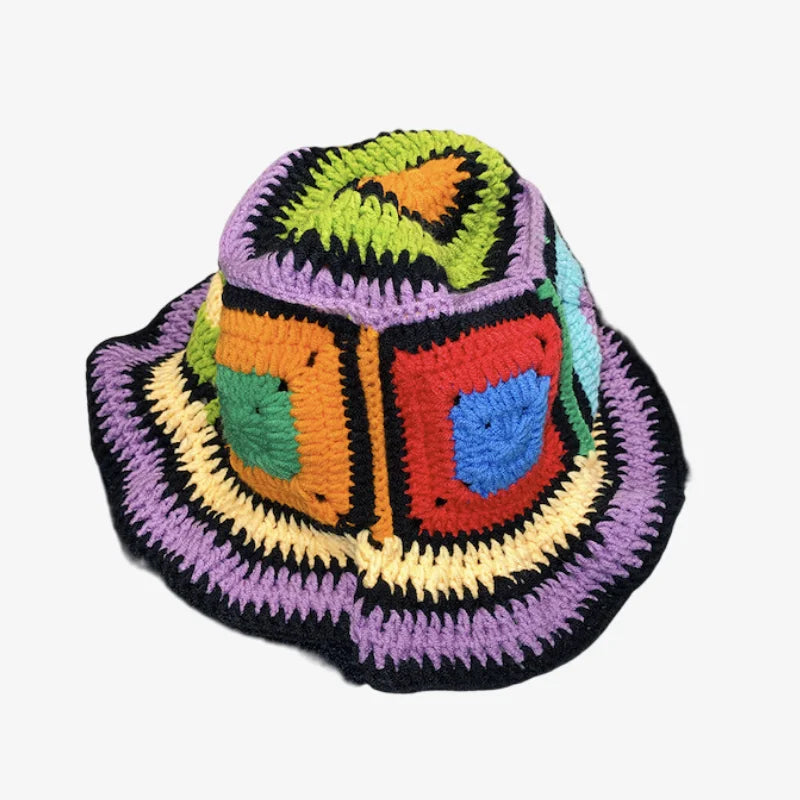 bob crochet patchwork coloré