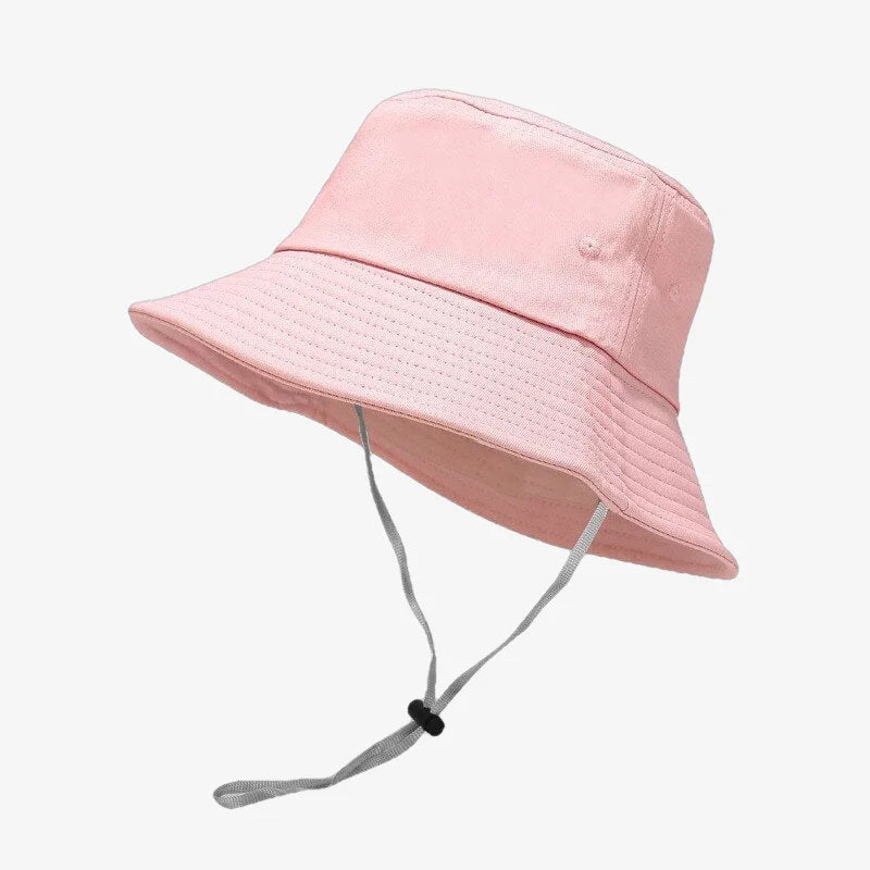 Chapeau bob avec lacet rose