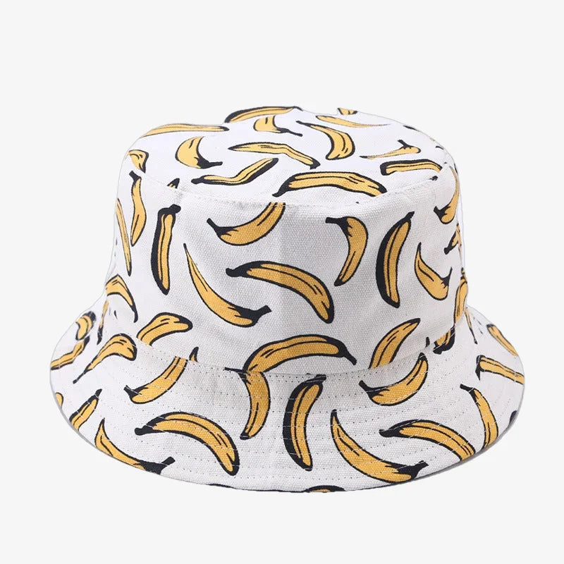 Chapeau bob banane blanc