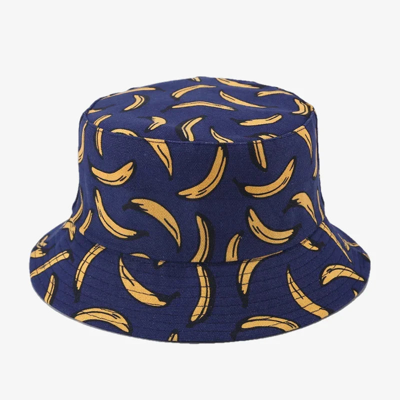 Chapeau bob banane bleu